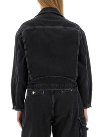 Moschino Jeans Women's Denim Jacket Black