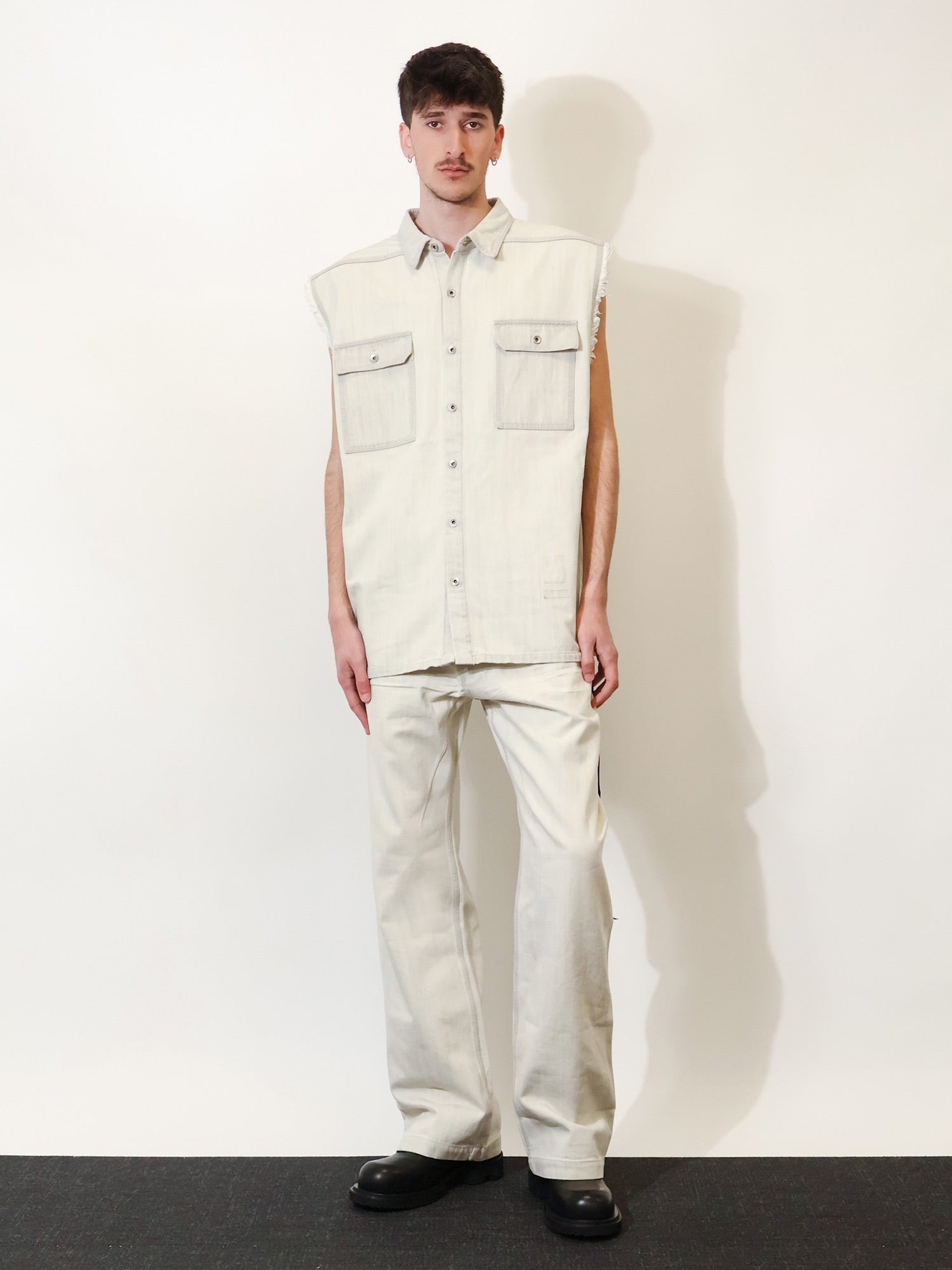 DRKSHDW Men's Denim Jeans White