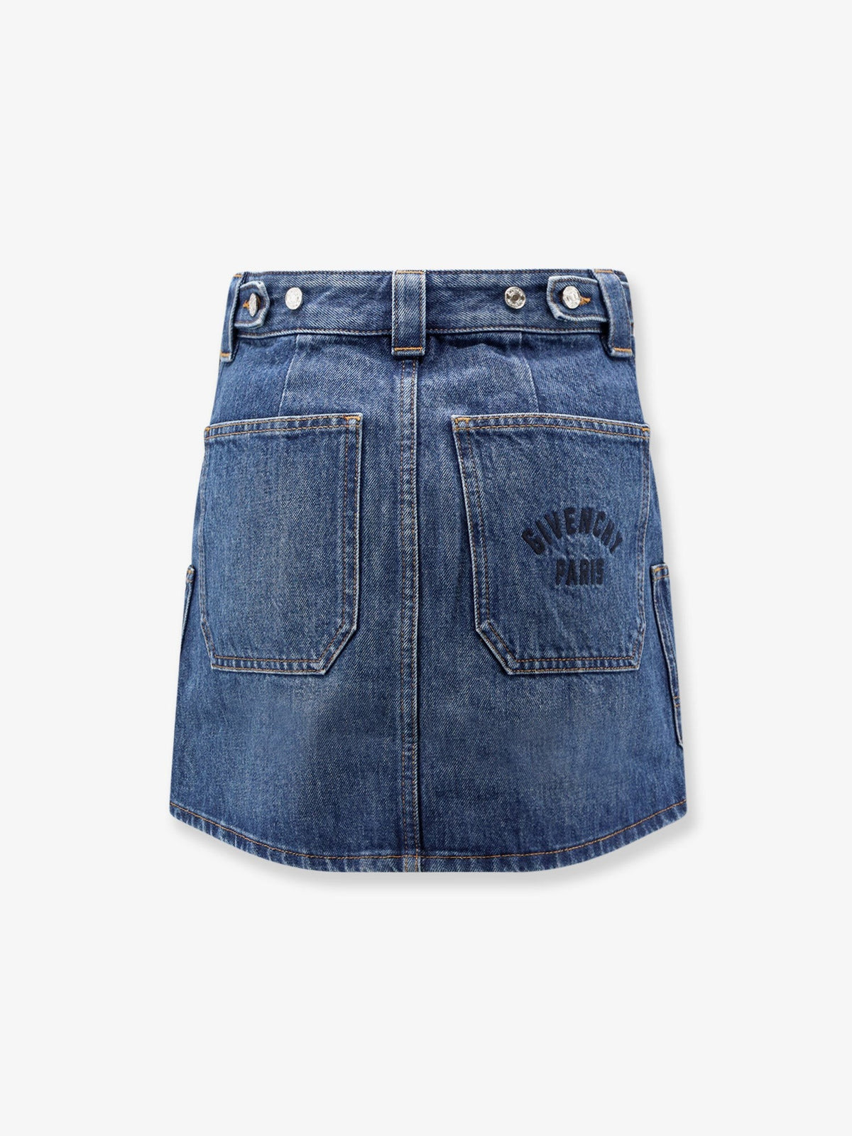 Givenchy Women's Denim Mini Skirt Blue
