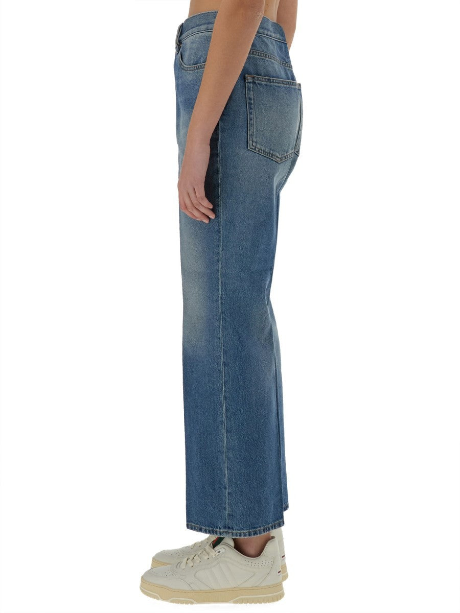Gucci Women's Denim Pants Blue
