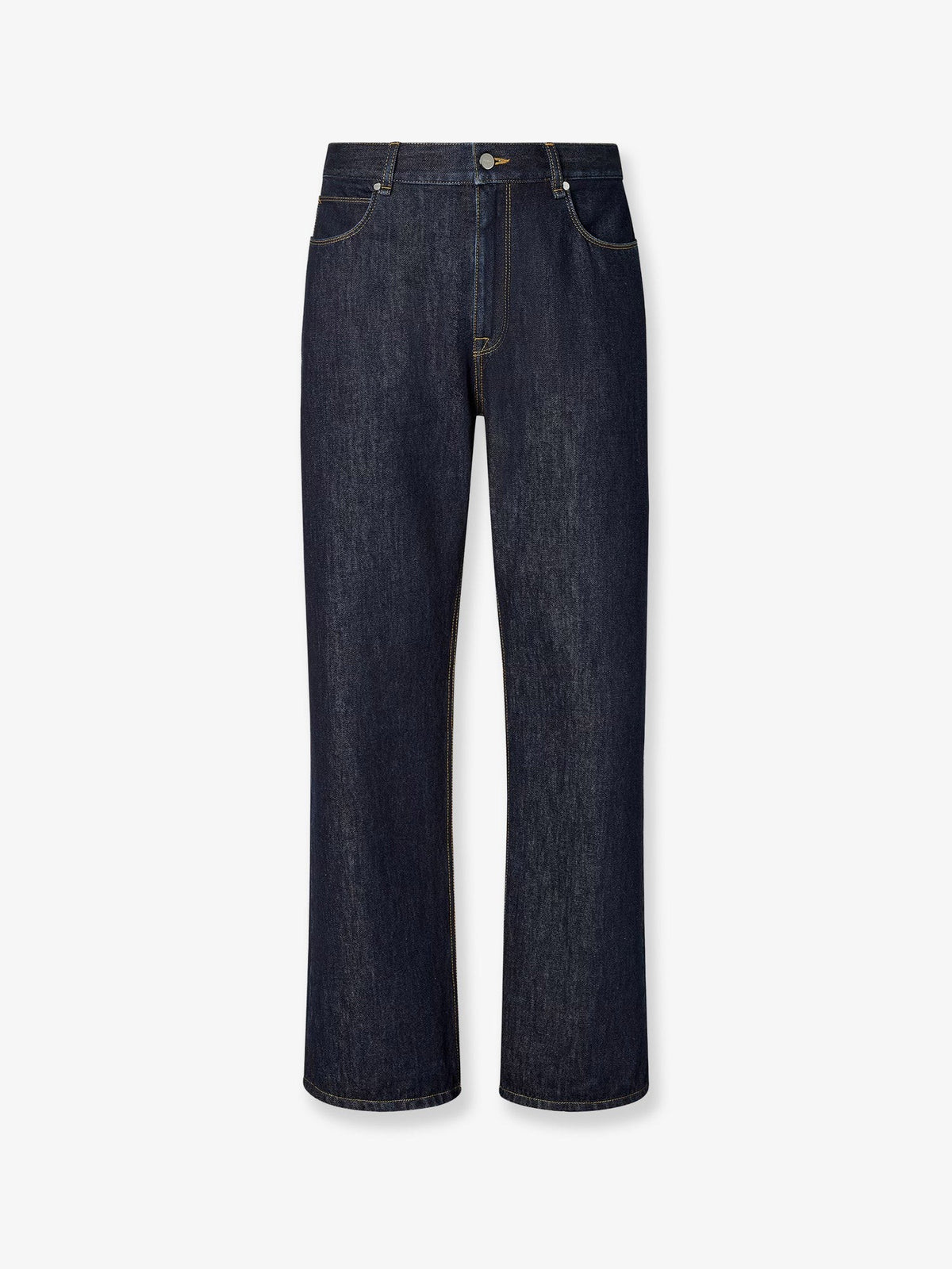 Fendi Men's Denim Regular Blu Washed Jeans Blue