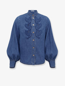 Zimmermann Women's Denim Shirt Blue