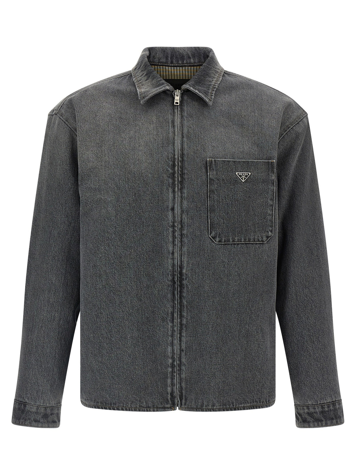 PRADA Denim Shirt Grey