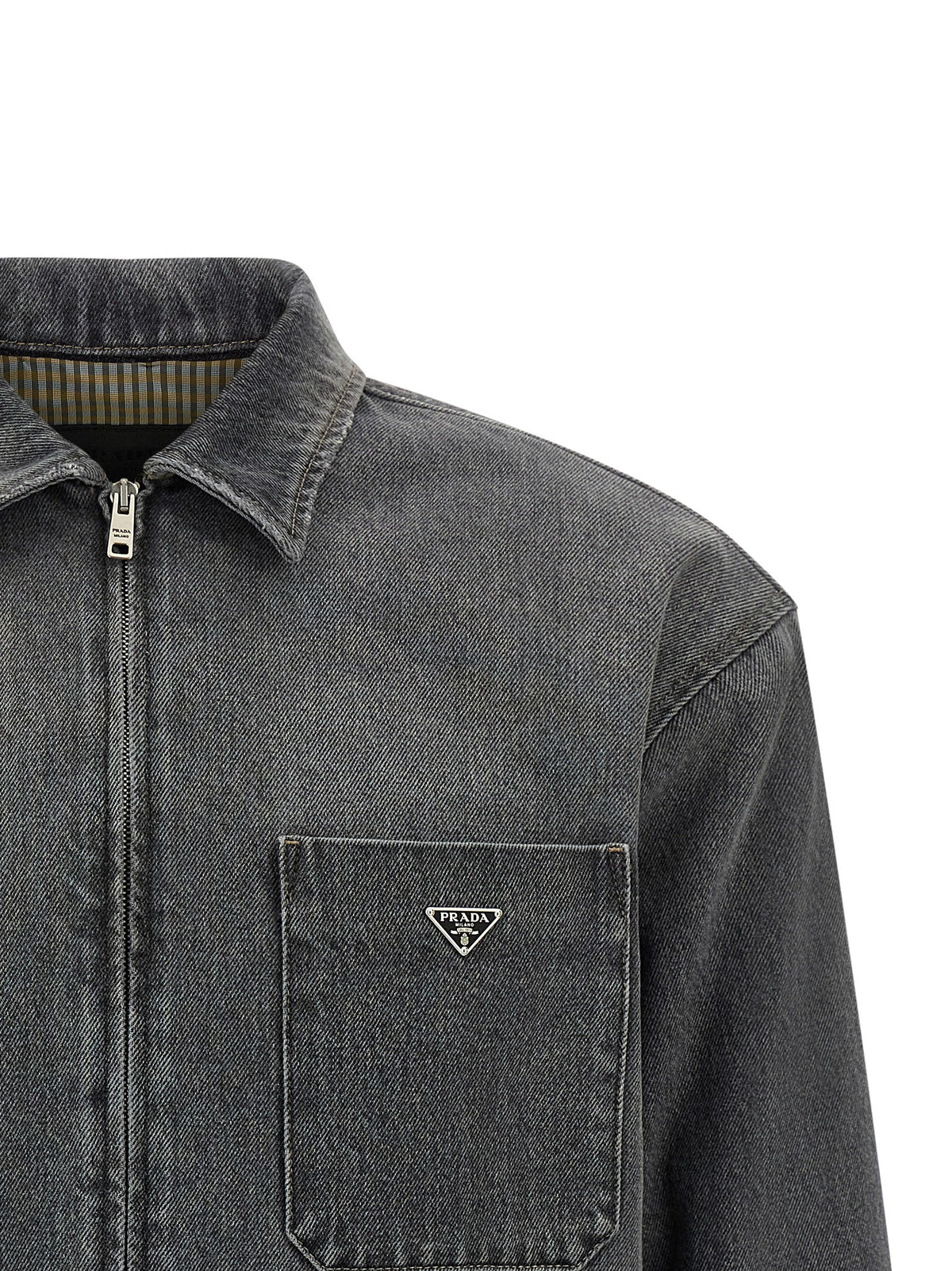 PRADA Denim Shirt Grey