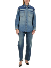 Victoria Beckham Women's Denim Shirt Blue