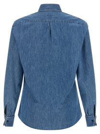 Brunello Cucinelli Denim Shirt Blue, view 2