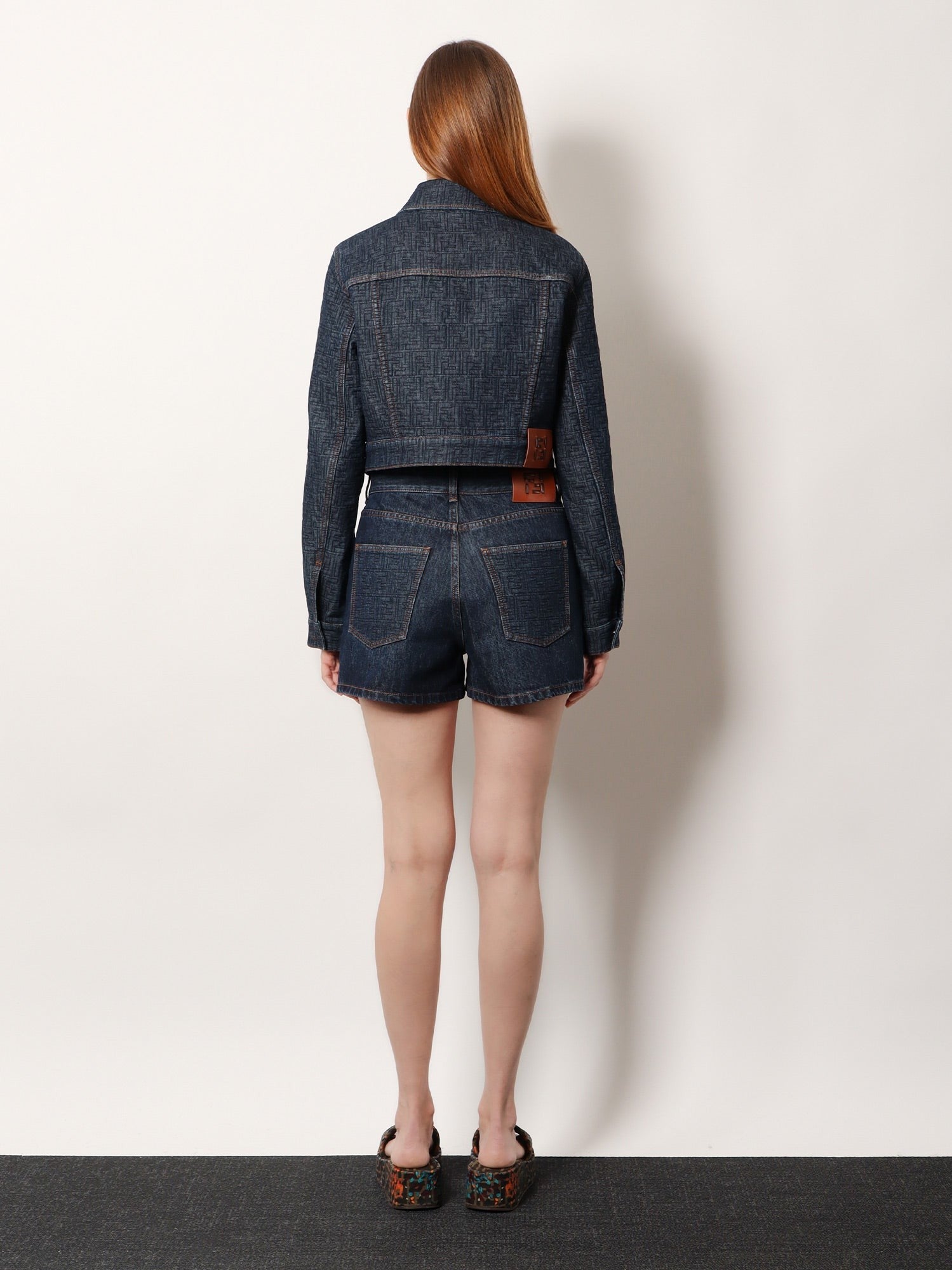 Fendi Women's FF Padded Shorts Blue