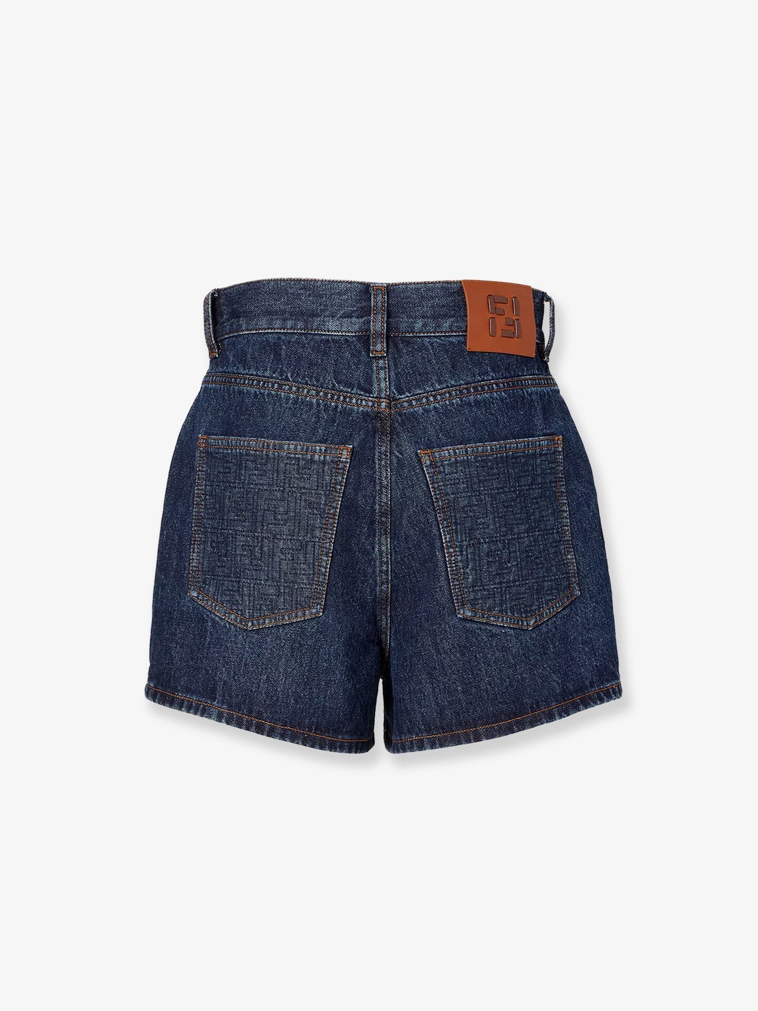 Fendi Women's FF Padded Shorts Blue