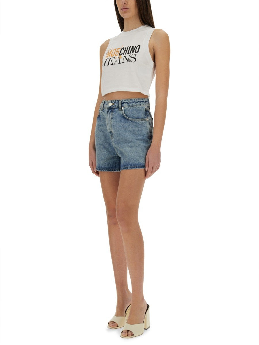 Moschino Jeans Women's Denim Shorts Blue