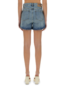 Moschino Jeans Women's Denim Shorts Blue