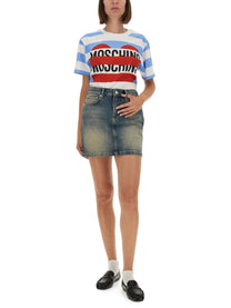 Moschino Jeans Women's Denim Skirt Blue