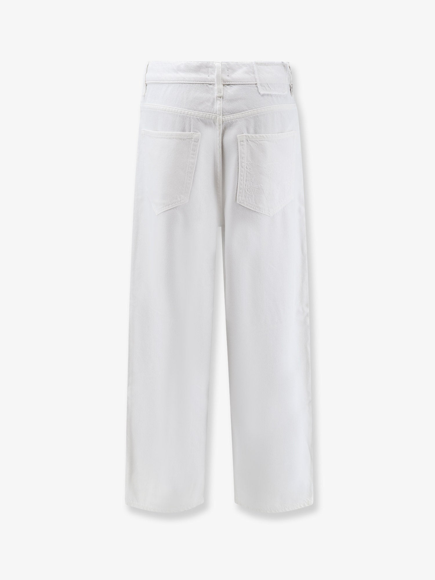 Pinko Women's Denim Trousers White