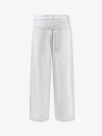 Pinko Women's Denim Trousers White