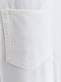 Pinko Women's Denim Trousers White