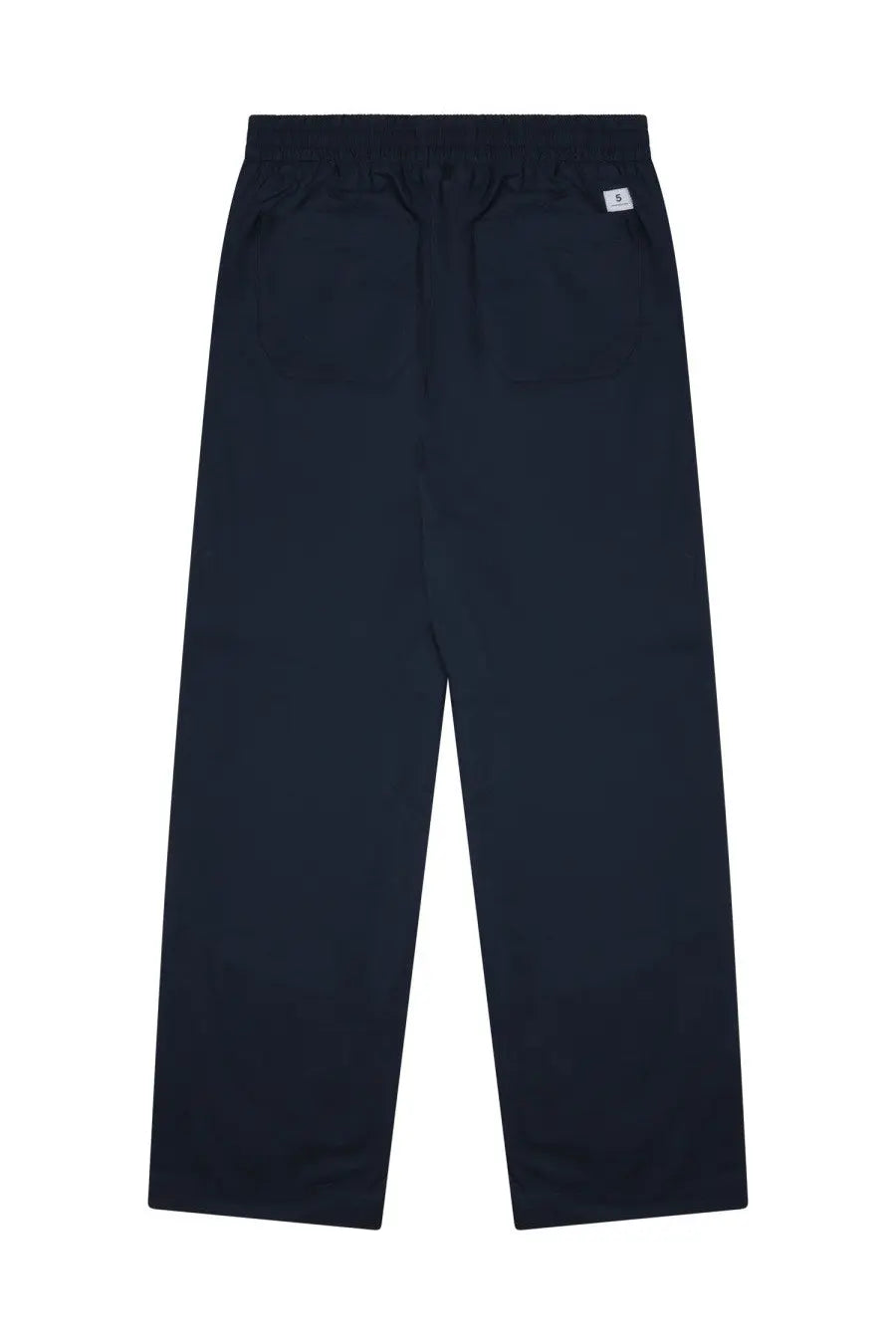 Department Five men’s pantalone famil relaxed-fit dark navy blue trousers with elastic waistband and subtle side pockets