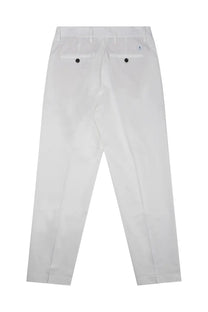 Department Five men’s pantalone gin white chinos with a clean tailored fit and subtle stitching details