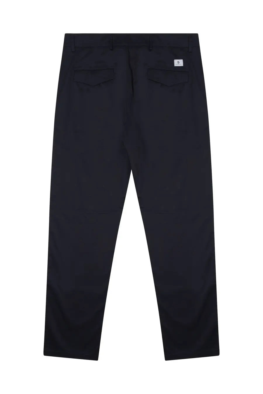 Department Five men’s pantalone prince blue black tapered trousers with subtle texture and two back pockets with white labels