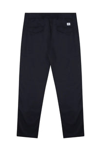 Department Five men’s pantalone prince blue black tapered trousers with subtle texture and two back pockets with white labels