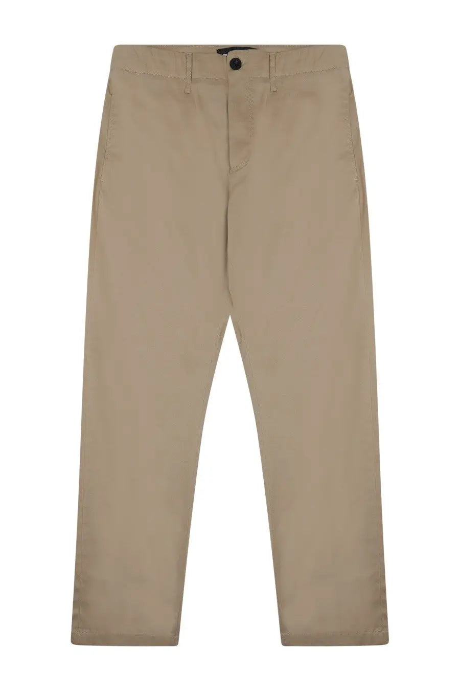 Department Five men’s regular fit khaki chino trousers with classic straight-leg cut and black button closure