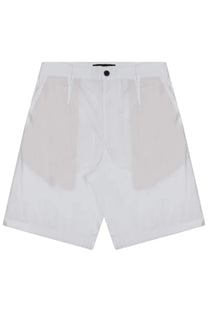 Department Five men’s white shorts Patrick with a clean minimalist design and subtle front pleats