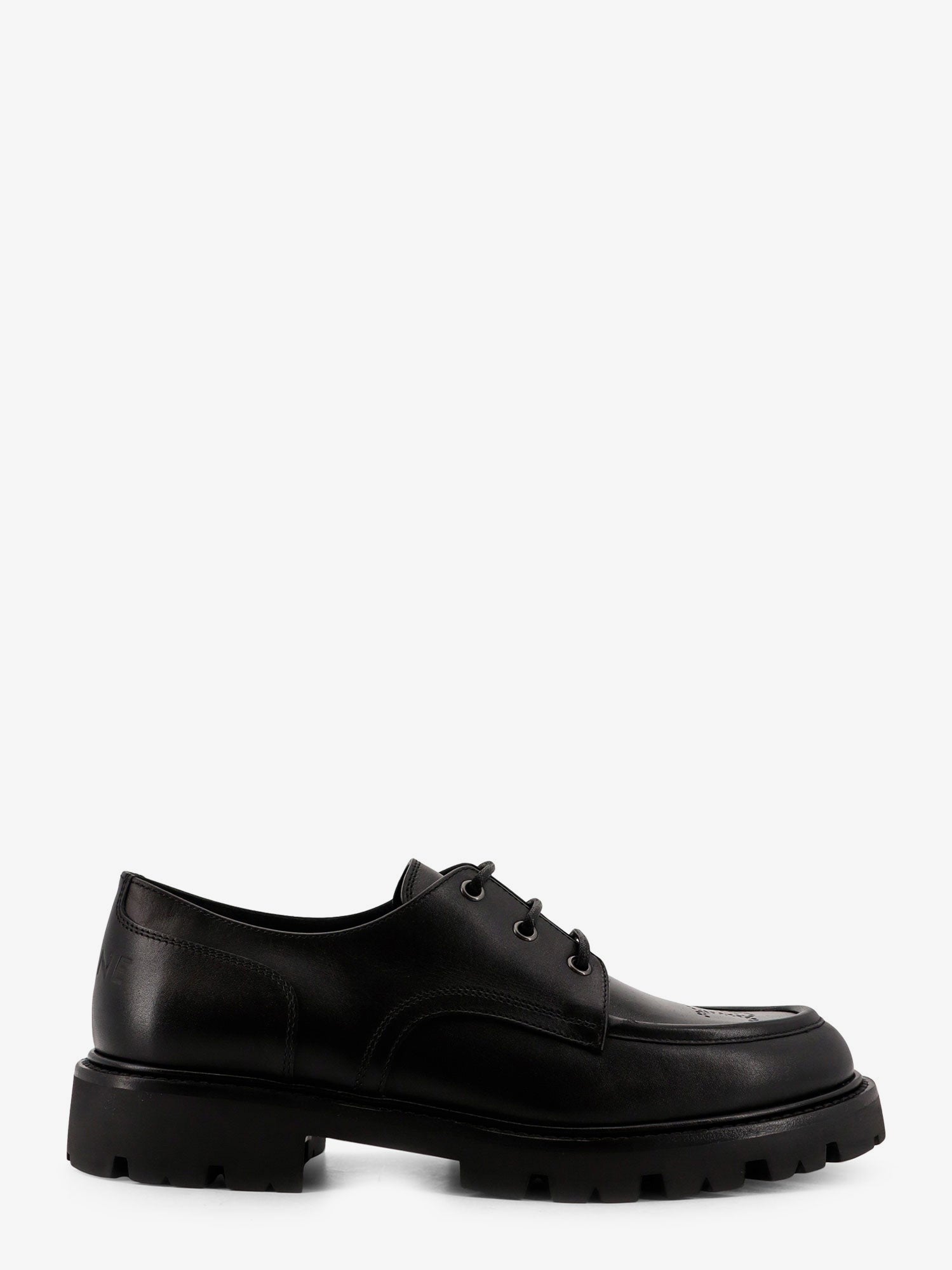 Celine Men's Derby Margaret Leather Lace up Shoes Black