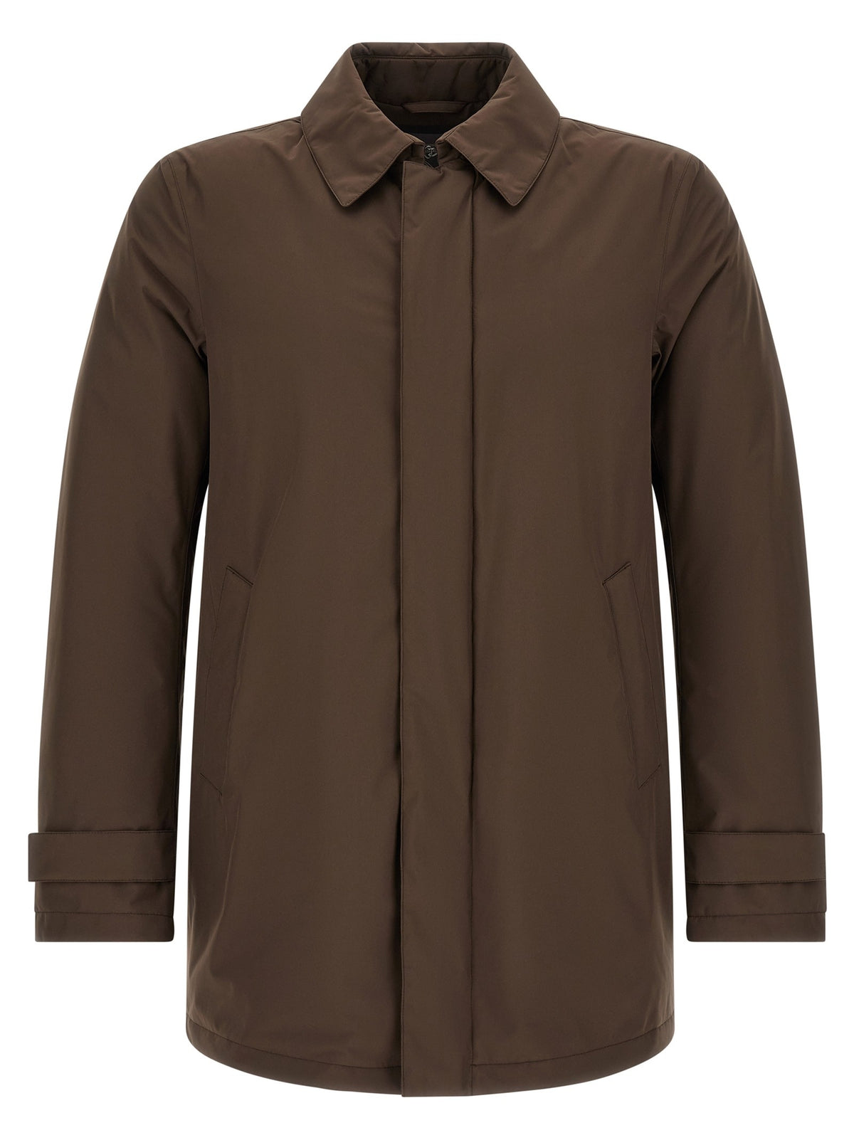 Herno Detachable Hood Parka Brown