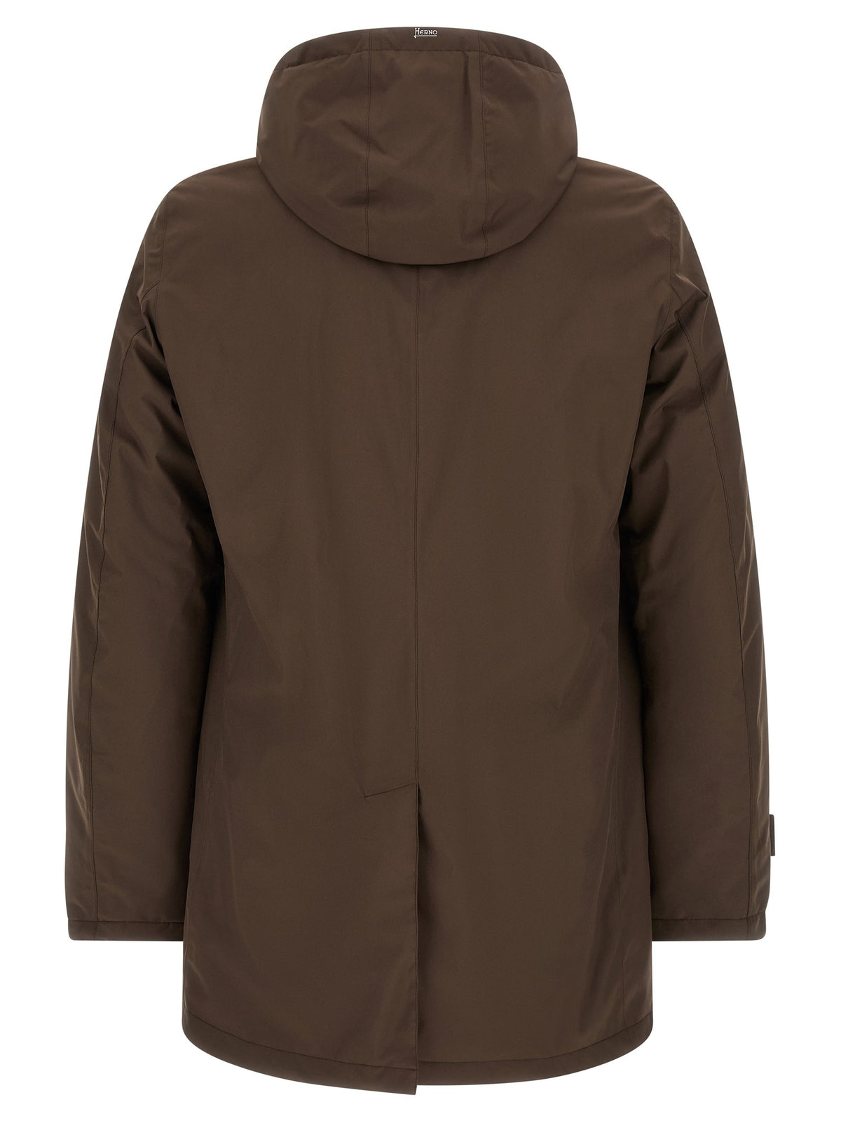 Herno Detachable Hood Parka Brown