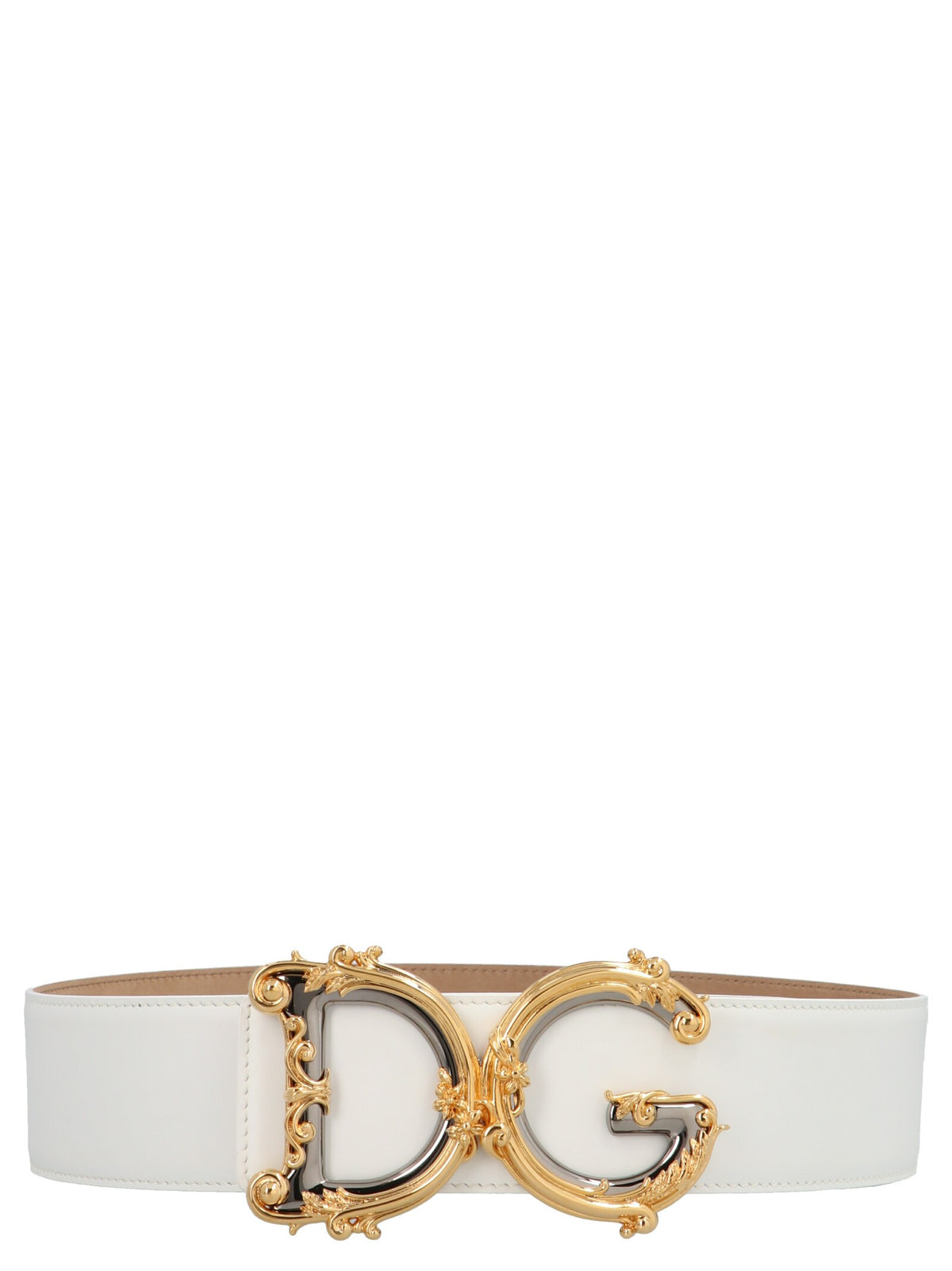 Dolce &amp; Gabbana DG Barocco Belt White