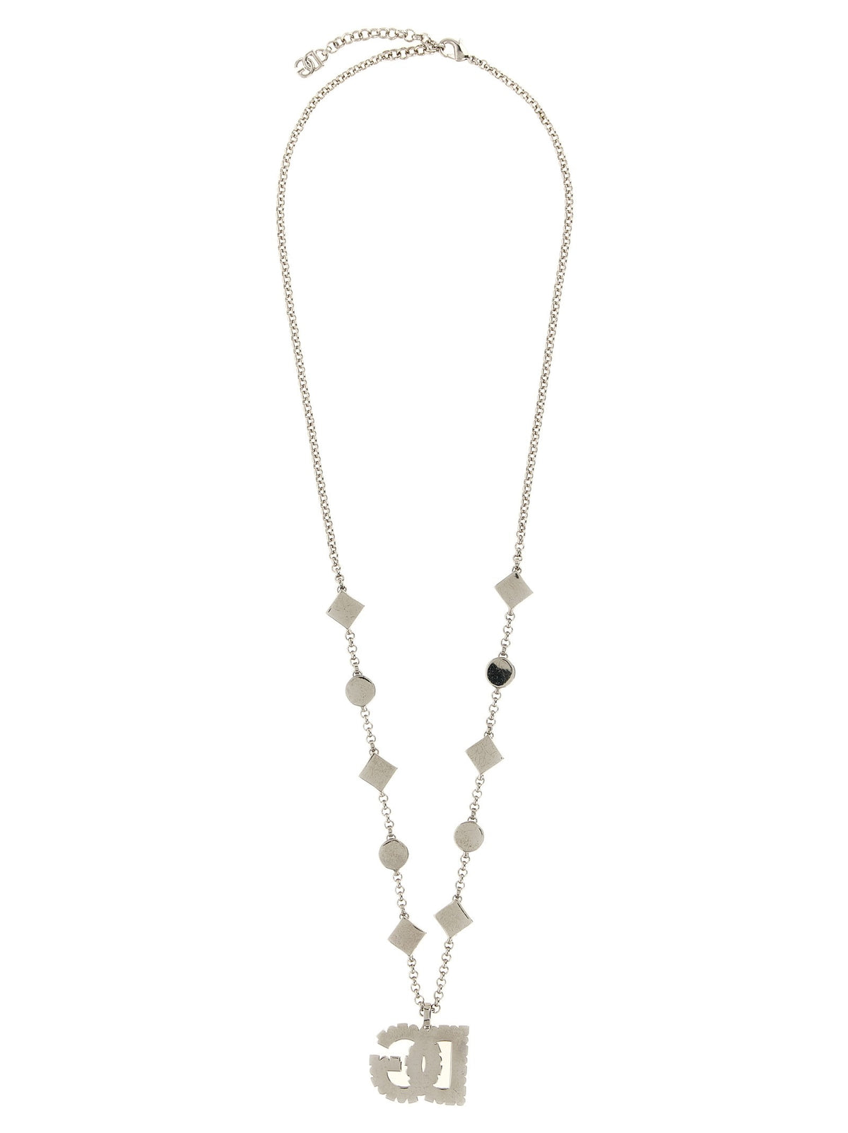 Dolce &amp; Gabbana DG Pendant Necklace Silver