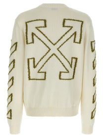 Off-White Diag Outline Sweater Beige