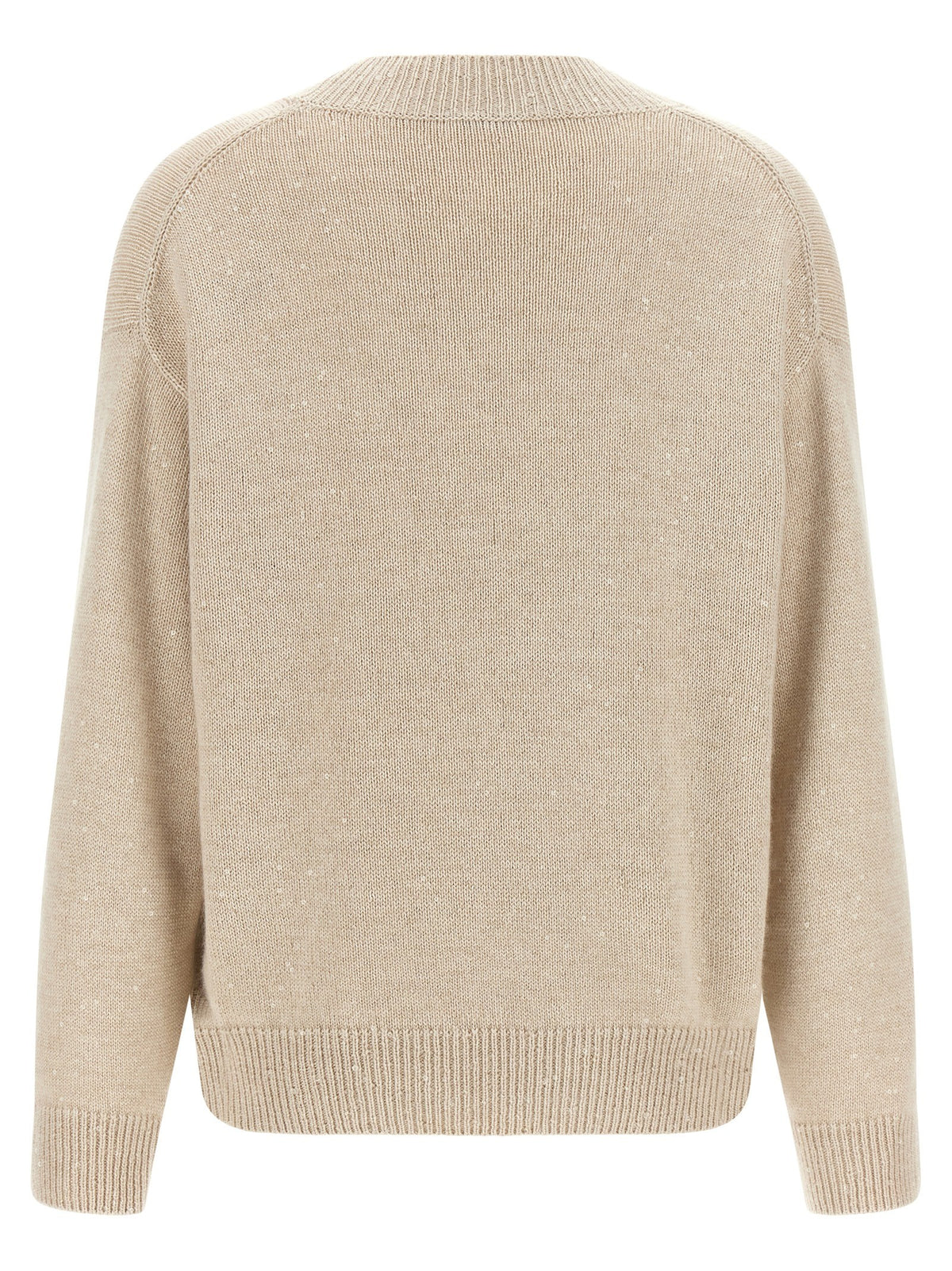 Brunello Cucinelli Diamante Sweater Beige, view 2
