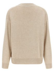 Brunello Cucinelli Diamante Sweater Beige, view 2