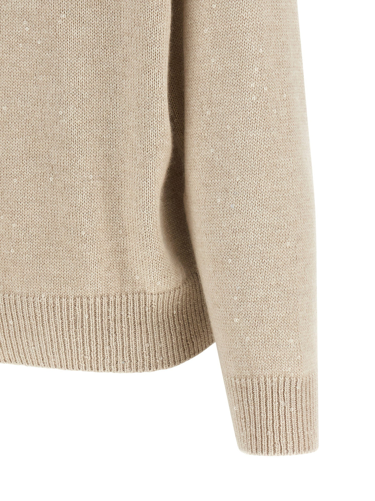 Brunello Cucinelli Diamante Sweater Beige, view 4