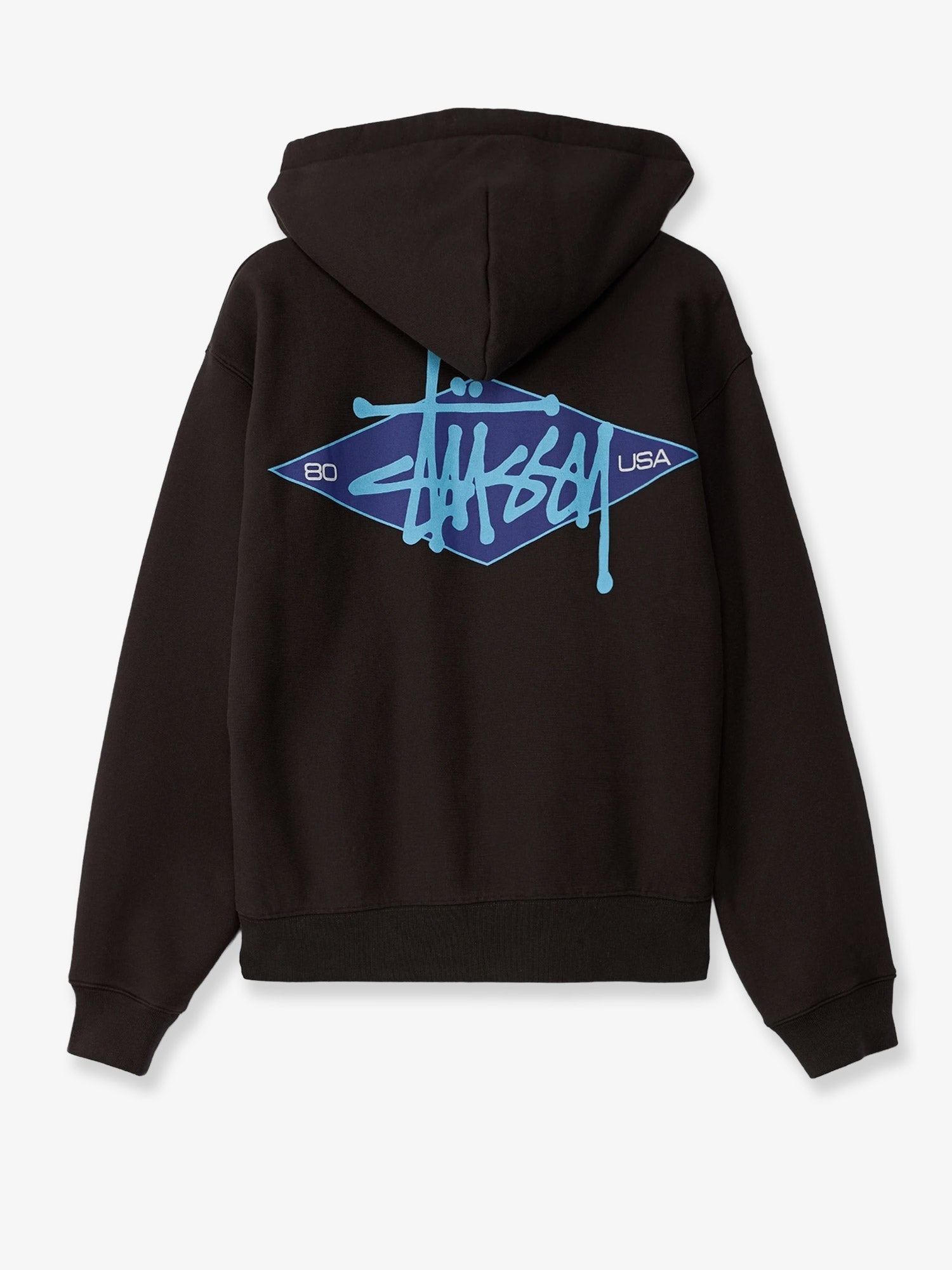 Stussy Men's Diamond Cotton Blend Sweatshirt Black