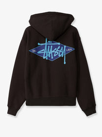 Stussy Men's Diamond Cotton Blend Sweatshirt Black