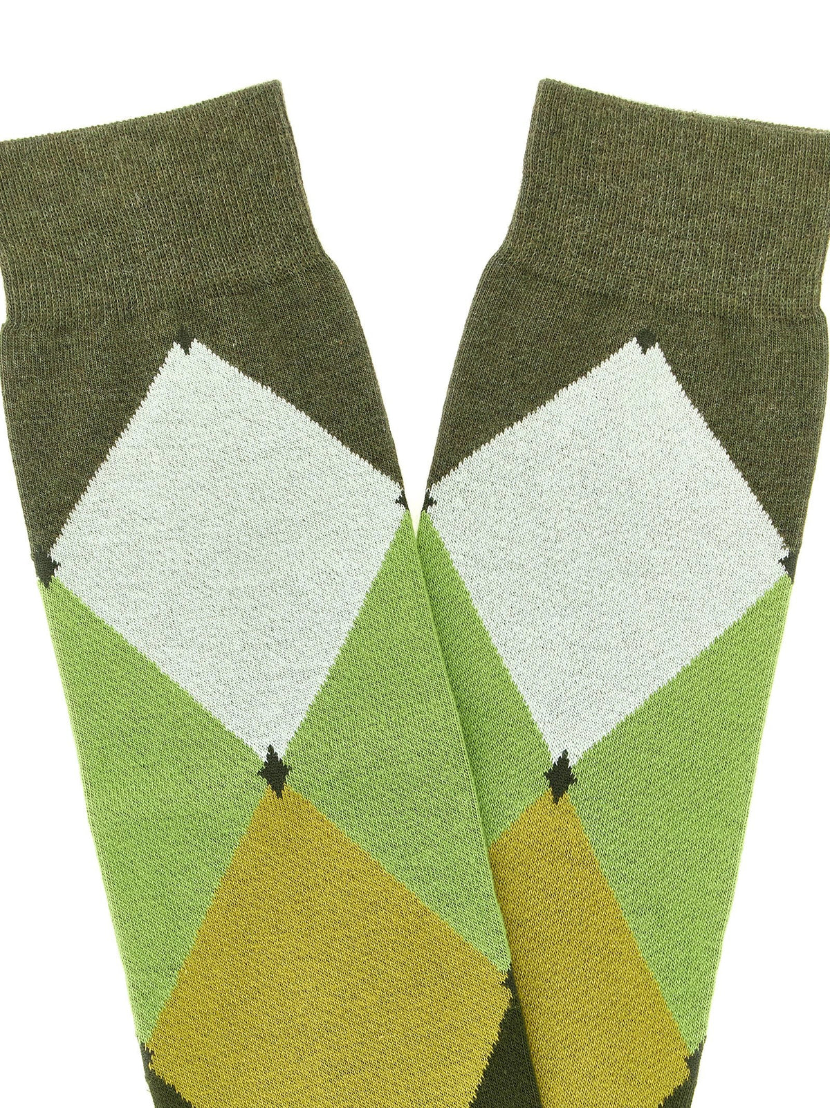 Ballantyne Diamond Shaped Socks Green