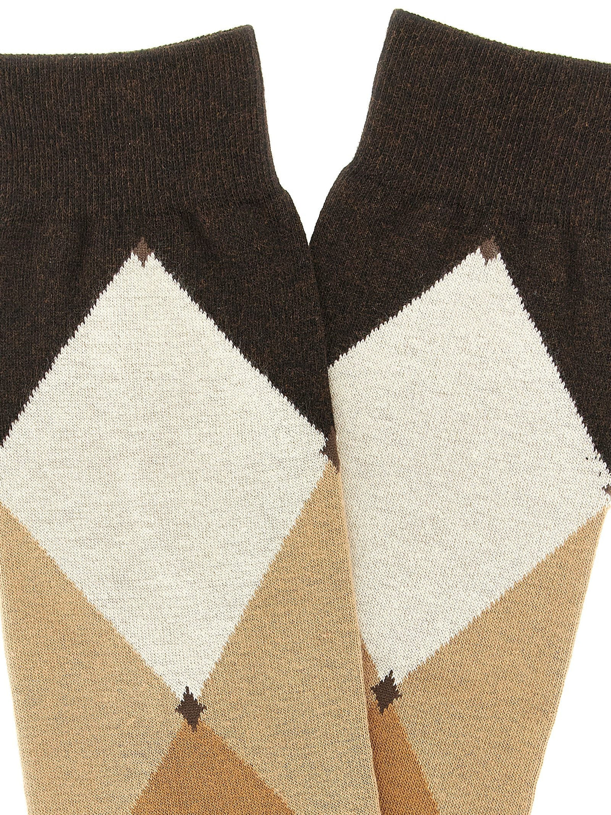 Ballantyne Diamond Shaped Socks Brown