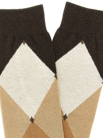 Ballantyne Diamond Shaped Socks Brown