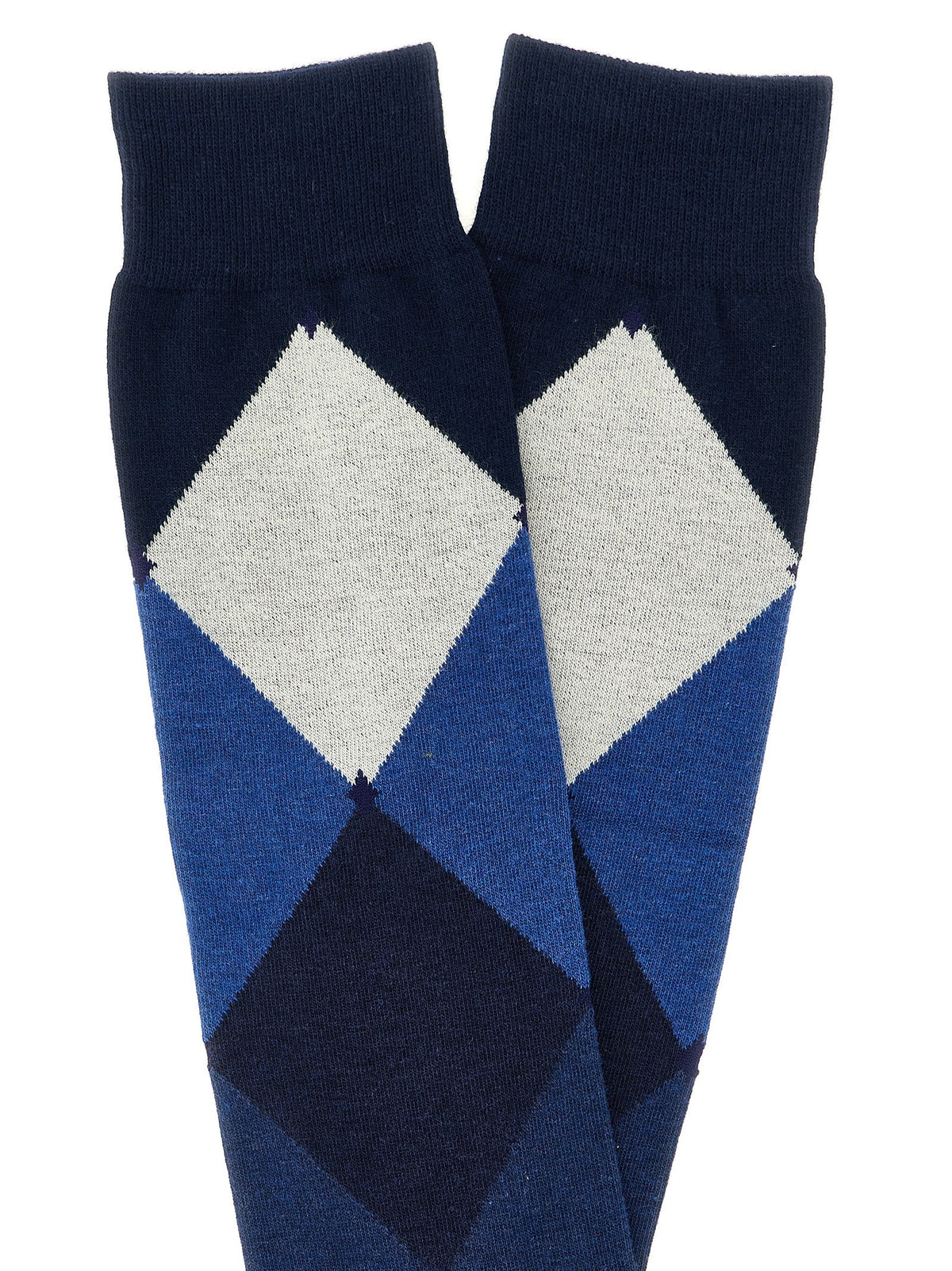 Ballantyne Diamond Shaped Socks Blue