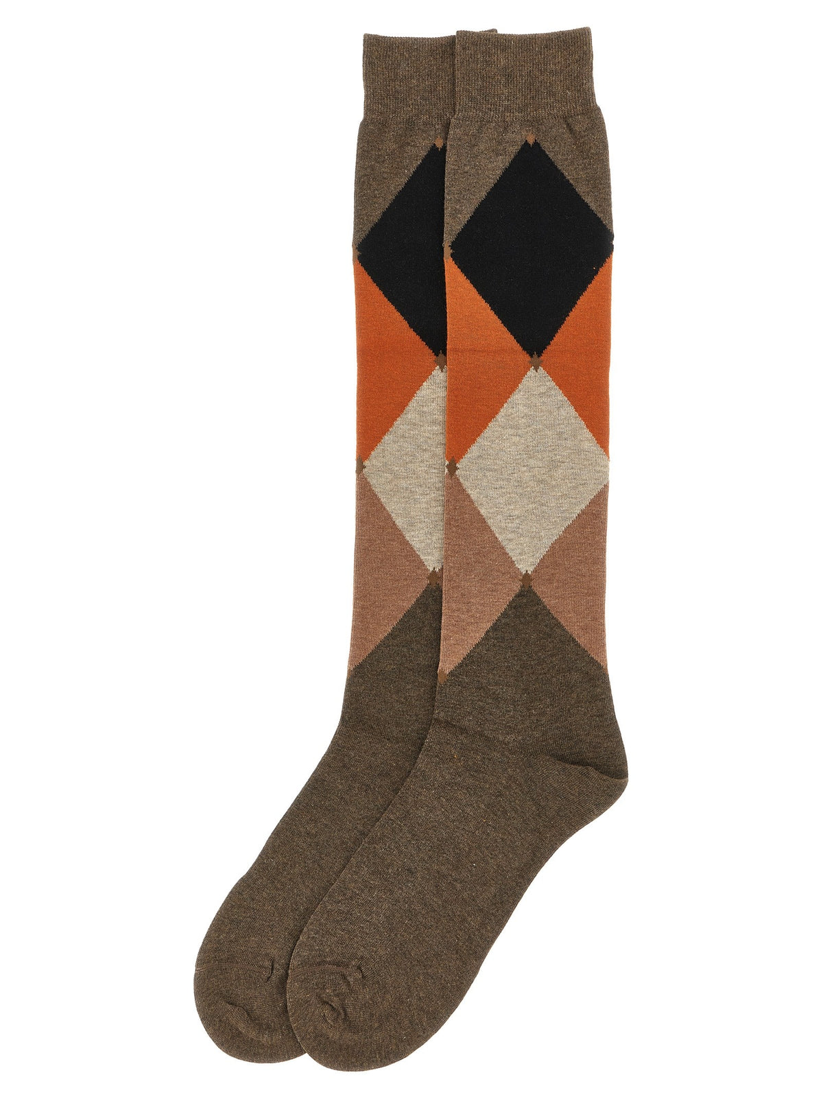 Ballantyne Diamond Shaped Socks Brown