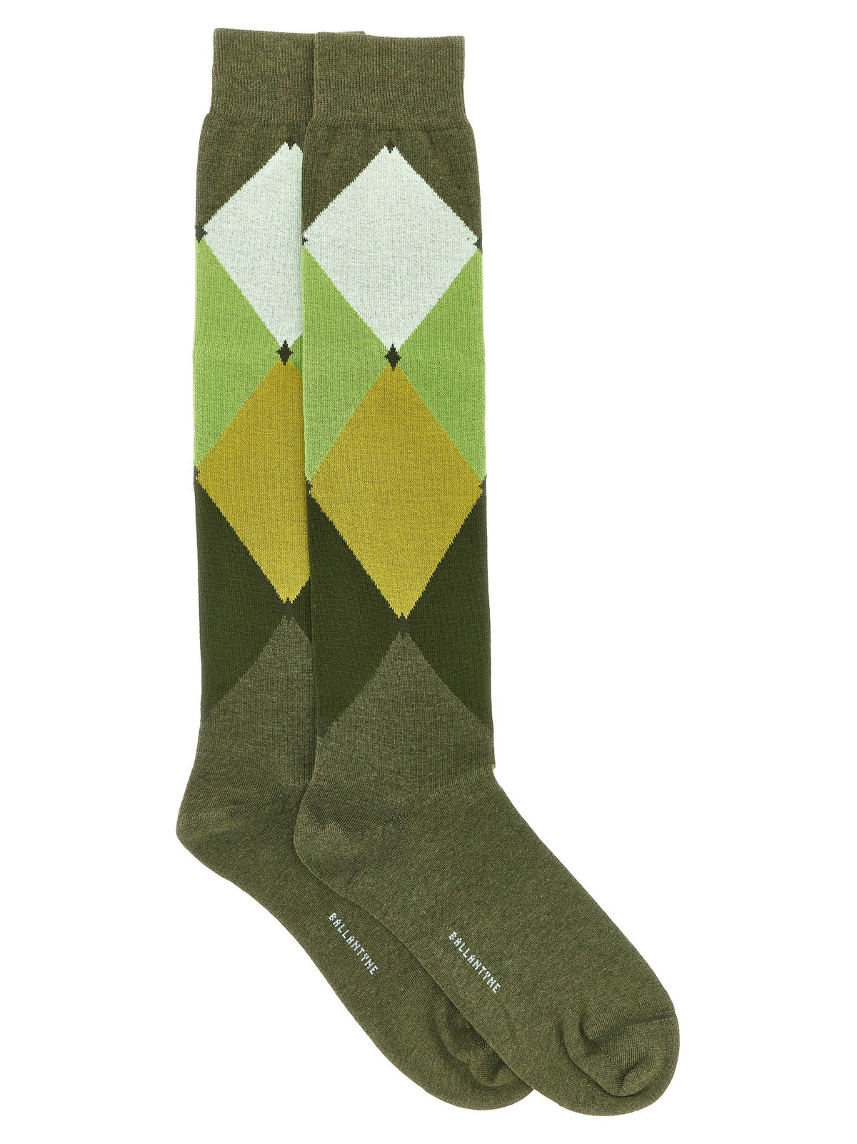 Ballantyne Diamond Shaped Socks Green