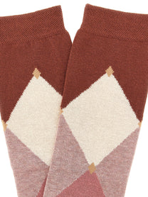 Ballantyne Diamond Socks Red