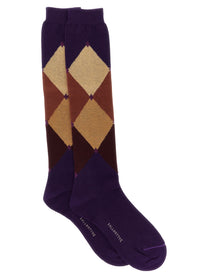 Ballantyne Diamond Socks Purple