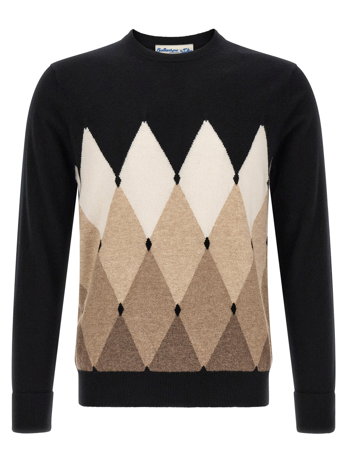 Ballantyne Diamond Sweater Black