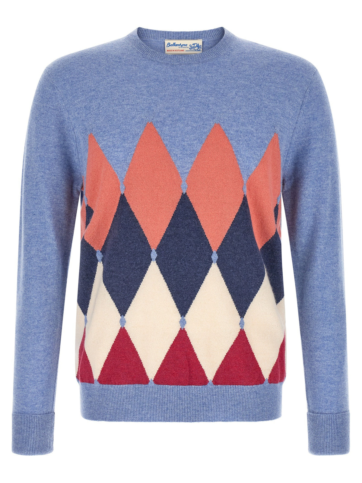 Ballantyne Diamond Sweater Blue