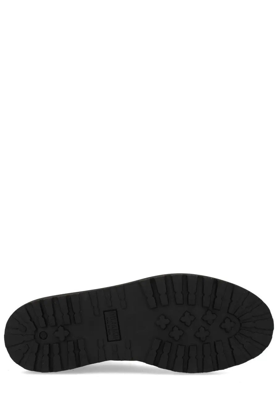 Black rubber sole with deep tread pattern and embossed logo on diemme men’s cornaro rubber beige shoe