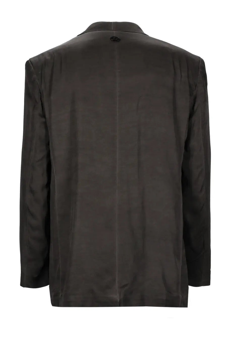 Diesel men’s blazer arman albg grey black with subtle sheen and structured shoulders in a tailored fit