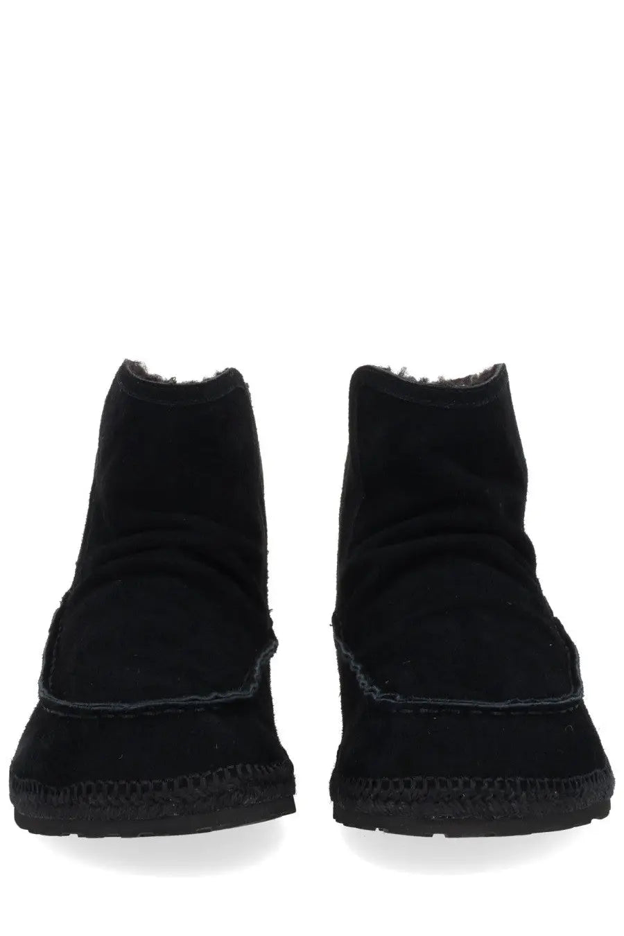 Diesel men’s boot lukas akb black black suede ankle boots with cozy shearling lining and textured espadrille sole