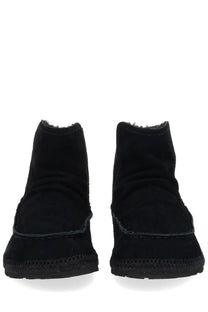 Diesel men’s boot lukas akb black black suede ankle boots with cozy shearling lining and textured espadrille sole