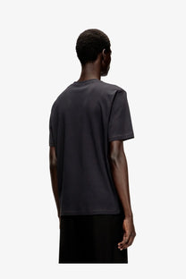 Diesel men’s black short-sleeved crew neck t-shirt made from a cotton blend for casual wear